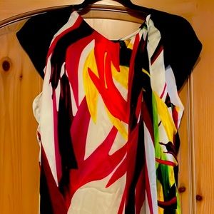 Max Mara Silk Tropical Dress